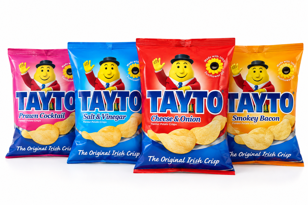 Imported Irish/UK Tayto crisps